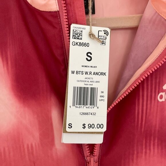 New with tags Adidas Back to Sport Wind. Rdy Anorak sz S - Picture 10 of 16